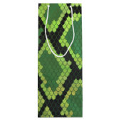 Sac Cadeau Pour Bouteille Serpent noir et vert (Dos)