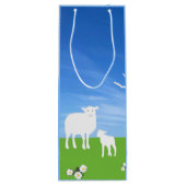 Sac Cadeau Pour Bouteille Sheep and Lamb editable Easter (Dos)