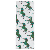 Sac Cadeau Pour Bouteille Silhouette d'impression Brown et Turquoise Zebra (Devant)