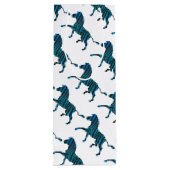 Sac Cadeau Pour Bouteille Silhouette noir et bleu Zebra (Dos)