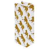 Sac Cadeau Pour Bouteille Silhouette Tiger noir et orange (Dos Angle)