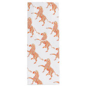 Sac Cadeau Pour Bouteille Silhouette Zèbre orange et blanc (Dos)