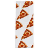 Sac Cadeau Pour Bouteille SlipperyJoe's classique pepperoni pizza tranche fo (Devant)