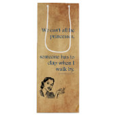 Sac Cadeau Pour Bouteille SlipperyJoe's Princess clap marchant drôle les ann (Devant)