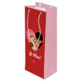 Sac Cadeau Pour Bouteille Sois À Moi ! Sois Vin ! (Dos Angle)
