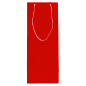 Sac Cadeau Pour Bouteille Solide Rouge creux (Dos)