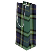 Sac Cadeau Pour Bouteille Spruce plaid (Dos Angle)