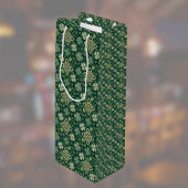 Sac Cadeau Pour Bouteille St Patrick's Day Celtic Knot 4 Leaf Clover Plaid