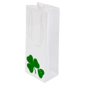 Sac Cadeau Pour Bouteille St Patrick's Day Obtenez Lucky Safety Pin Cadeau (Devant Angle)