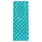 Sac Cadeau Pour Bouteille Starfish Dollar de sable Toutes les occasions Aqua (Dos)