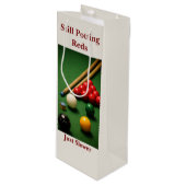 Sac Cadeau Pour Bouteille Still Potting Reds Just Slower Funny Snooker Wine (Devant Angle)