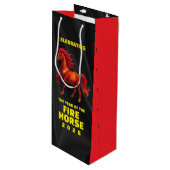 Sac Cadeau Pour Bouteille Stunning Chinese Year of the Fire Horse 2026 (Devant Angle)