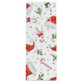 Sac Cadeau Pour Bouteille Sucres de canne et chapeaux de Père Noël (Dos)