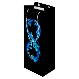 Sac Cadeau Pour Bouteille Symbole Infini d'Eau Claire et Froide