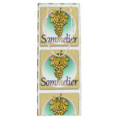 Sac Cadeau Pour Bouteille Symbole sommelier (Dos)
