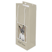 Sac Cadeau Pour Bouteille Tableau Rat Terrier - Cute Original Chien Art (Devant Angle)