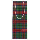 Sac Cadeau Pour Bouteille Tartan Noël Clan MacCulloch Green Check Plaid (Dos)