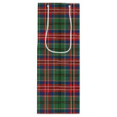 Sac Cadeau Pour Bouteille Tartan Noël Clan MacCulloch Green Check Plaid (Devant)