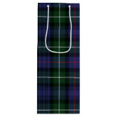Sac Cadeau Pour Bouteille Tartan vert pourpre de Noël Plaid (Devant)