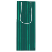 Sac Cadeau Pour Bouteille Teal pinstripes (Devant)
