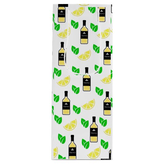 Sac Cadeau Pour Bouteille Tequila & Lemon (Devant)