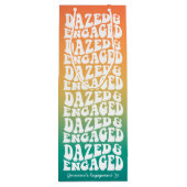 Sac Cadeau Pour Bouteille Texte Rétro Étourdie et Fiancée (Dos)