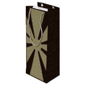 Sac Cadeau Pour Bouteille Thanksgiving Turquie sculpté - (Dos Angle)