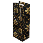 Sac Cadeau Pour Bouteille The Elegant Christmas - Flower (Devant Angle)