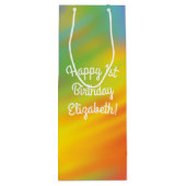 Sac Cadeau Pour Bouteille Tie Dye Rainbow fête d'anniversaire (Dos)