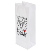 Sac Cadeau Pour Bouteille Tipsy et Bright Deer (Dos Angle)
