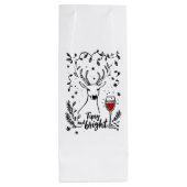 Sac Cadeau Pour Bouteille Tipsy et Bright Deer (Dos)