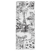 Sac Cadeau Pour Bouteille Toile Paris Eiffel noir et blanc (Dos)