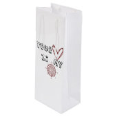 Sac Cadeau Pour Bouteille Ton coeur est mon boussole (Devant Angle)