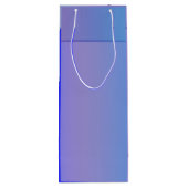Sac Cadeau Pour Bouteille Tons bleus (Dos)