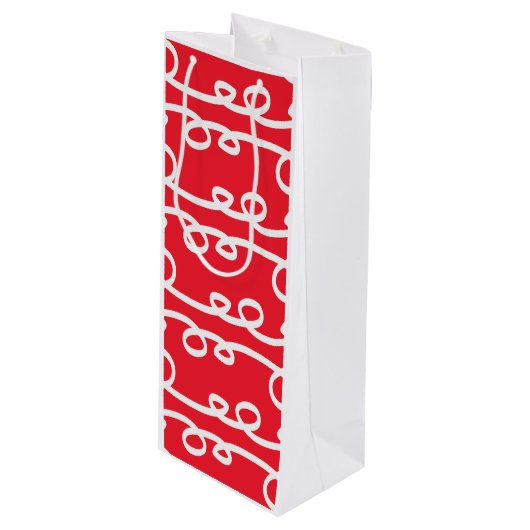 Sac Cadeau Pour Bouteille tourbillon (Devant Angle)