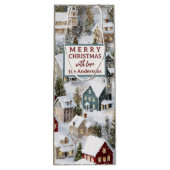 Sac Cadeau Pour Bouteille Traditional Winter Christmas  (Dos)