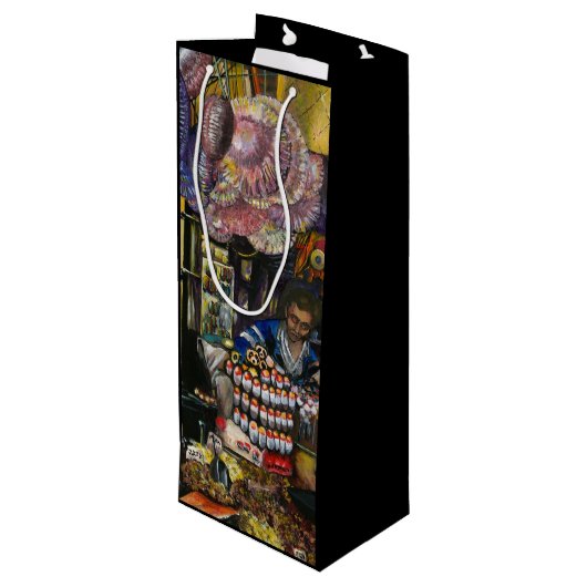 Sac Cadeau Pour Bouteille Traditions du commerce ancien, Jérusalem (Dos Angle)