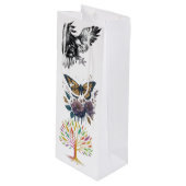 Sac Cadeau Pour Bouteille Triple design bag (Devant Angle)