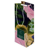 Sac Cadeau Pour Bouteille Tropical Modernism Bouquet Bag (Dos Angle)