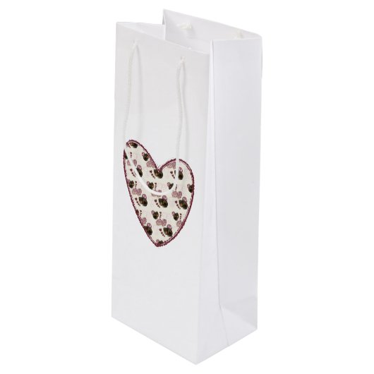 Sac Cadeau Pour Bouteille Truffle Heart (Devant Angle)