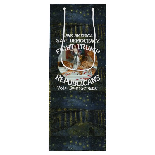 Sac Cadeau Pour Bouteille Trump (Devant)