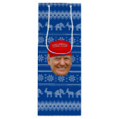 Sac Cadeau Pour Bouteille TRUMP MAGA Noël (Devant)