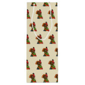 Sac Cadeau Pour Bouteille Turquie mignonne avec moisson Thanksgiving (Dos)