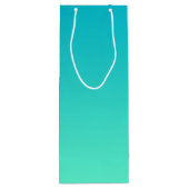 Sac Cadeau Pour Bouteille Turquoise Ombre (Dos)
