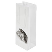 Sac Cadeau Pour Bouteille Un Angle de sommeil, Noir et blanc Design - Crayon (Devant Angle)