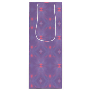 Sac Cadeau Pour Bouteille Un Motif de printemps violet et rose