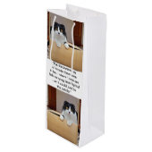 Sac Cadeau Pour Bouteille Une autre dimension (Devant Angle)