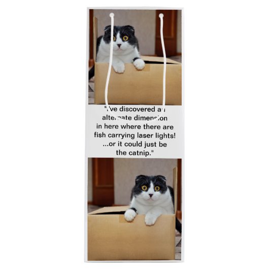 Sac Cadeau Pour Bouteille Une autre dimension (Devant)