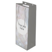 Sac Cadeau Pour Bouteille Une bouteille de vin blanc gris brillant (Devant Angle)