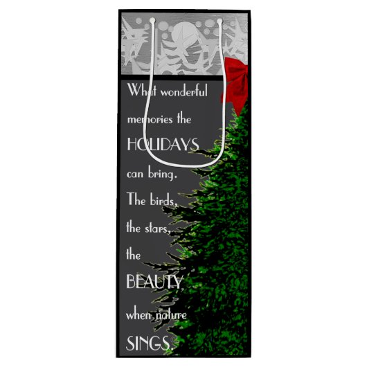 SAC CADEAU POUR BOUTEILLE VACANCE (Devant)